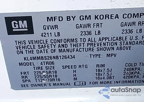 2022 Buick Encore Gx Fwd Preferred z USA, uszkodzony, nr VIN KL4MMBS26NB126434